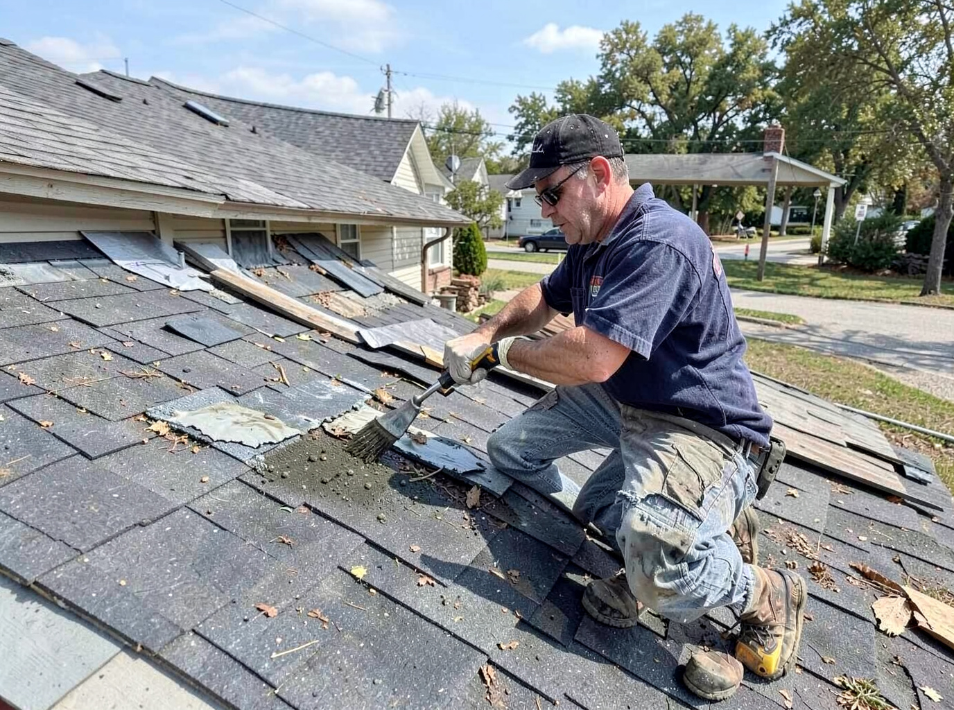 Hail Damage Roof Repair in Enid